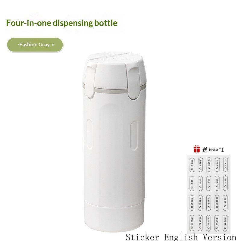 LunaComfort® – Distributeur 4-en-1 | Flacons de Voyage Anti-Fuite