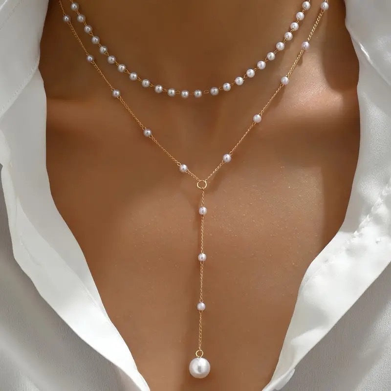 LunaComfort® – Collier Double Perles | Raffiné & Tendance au Quotidien