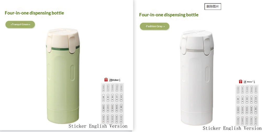 LunaComfort® – Distributeur 4-en-1 | Flacons de Voyage Anti-Fuite