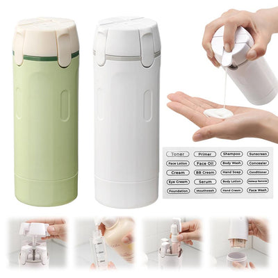 LunaComfort® – Distributeur 4-en-1 | Flacons de Voyage Anti-Fuite